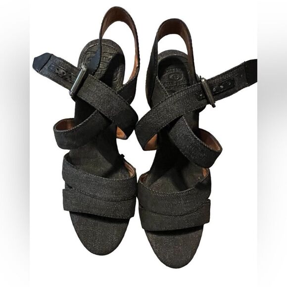 New lucky brand denim platform heels - Picture 2 of 6